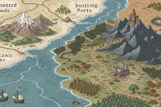 create maps for your fantasy game, book