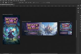 design steam capsule art, steam banner, and store graphics pack