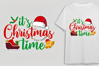 design modern christmas t shirt, christmas flyers and festival holiday banners