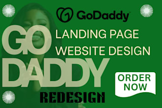 create godaddy lead capture landing page design revamp godaddy single page pro