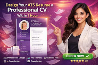 design  your ats resume CV maker english arabic