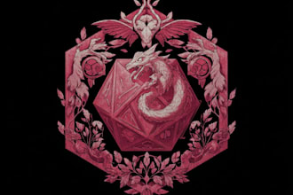 draw an fantasy rpg logo dnd image for you