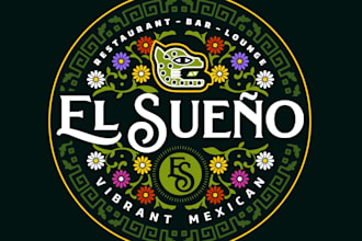 design a modern classic custom mexican food restaurant logo