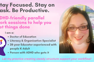 be your adhd friendly parallel work partner to help you stay focused and