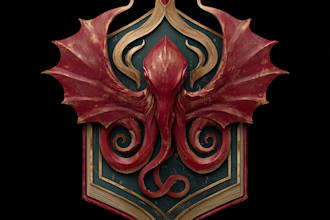 do fantasy book,novel series logo