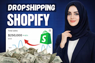 design profitable shopify website , dropshipping store or shopify store design