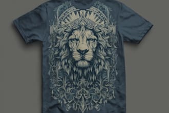 make premium vintage style t shirt artwork