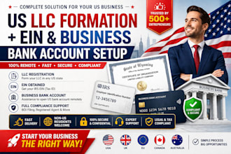 form your US llc and help you open a business bank account remotely