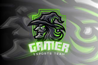 design esport mascot logo and gaming avatar