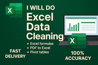 clean, formulas, PDF to excel, pivot table