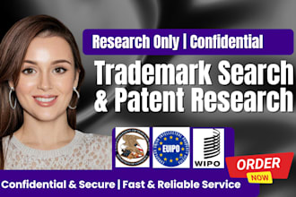 prepare trademark search and documentation support for brand registration