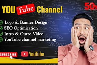 create youtube channel logo banner and setup