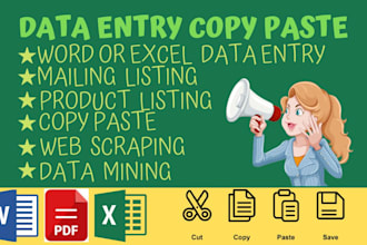 do copy paste job,data entry services