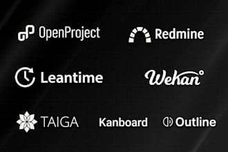 install redmine, leantime, taiga, wekan and outline