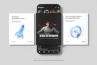 create branded social media posts and stories