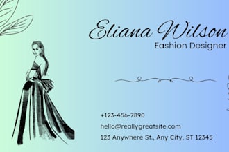 design professional business card and stationery