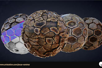 texturize your realistic 3d model for videogames, render and animation
