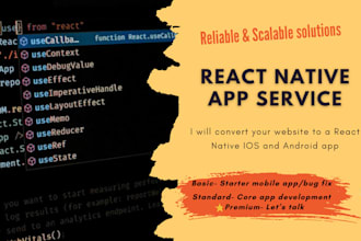 react native app support updates, features, and maintenance