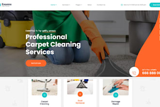 design cleaning service website pressure washing website
