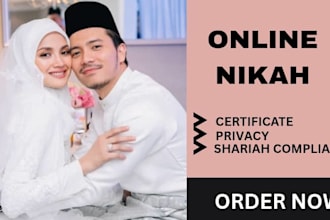 online nikah service with witnesses and certificate