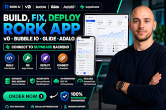 fix or debug bubble io buildfire adalo rork app, vercel deploy firebase backend