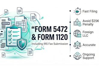 file and fax form 5472 and form 1120 llc us tax returns fastly