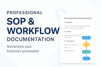 create sops, workflows, and business process documents
