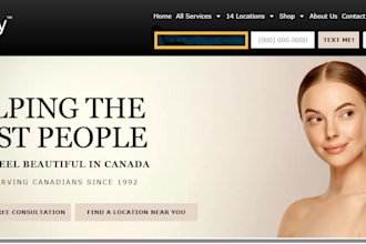 design squarespace medical spa website, aesthetic clinic and healthcare website