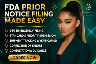 file your fda prior notice for food shipments fast and 100 percent compliant