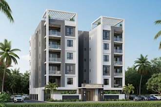 architectural 3d modeling, commercial rendering, exterior house, and walkthrough