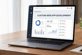 build a custom full stack web using laravel,nodejs and reack