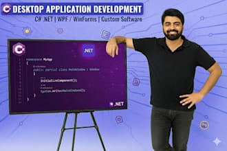 build dotnet and csharp desktop applications, desktop software applications