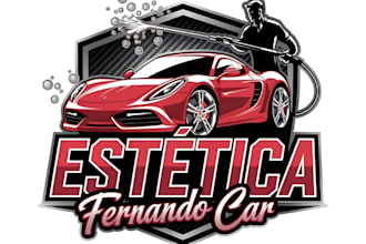 design an automotive logo for car dealership, garage, or auto business