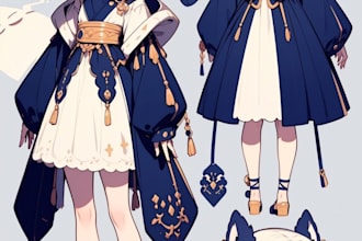draw custom furry reference sheet, anime,oc ref sheet fursuit
