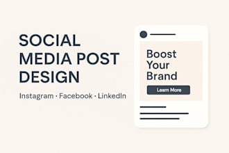 design social media posts and graphics