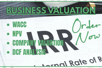 cpa business valuation dcf analysis company valuation npv,wacc