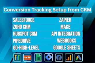 setup conversion from your CRM, offline conversion tracking, salesforce, hubspot