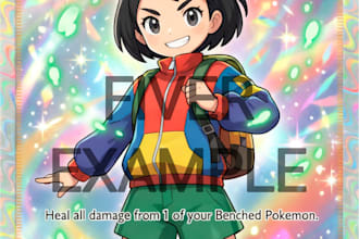 create a professional custom tcg card art for you