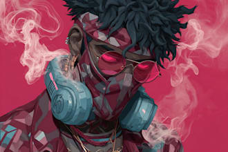 be nft art collection or meme art in 2d cartoon style