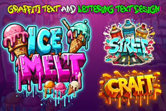 create graffiti text, tags, t shirts, and logo design