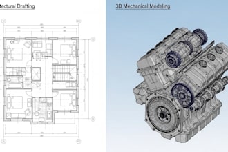 2d and 3d autocad drafting for architecture, civil and mechanical projects
