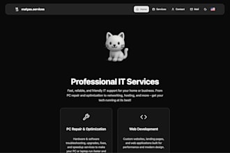 make you a clean and minimalist website