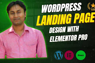 wordpress elementor landing page website design services
