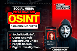 background check osint private investigator detective digital forensic