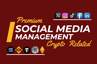 be your web3, nft token, crypto social media marketing manager