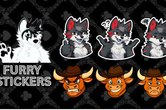 draw furry stickers telegram stickers furry art fursona discord stickers crypto