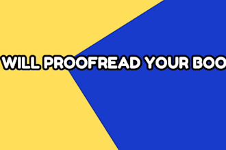 proofread your fiction book