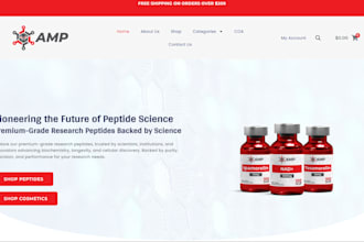 build peptide website peptide research website sarms store supplement website