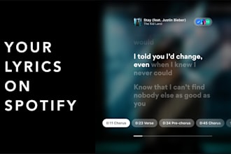 upload your time synced lyrics on spotify