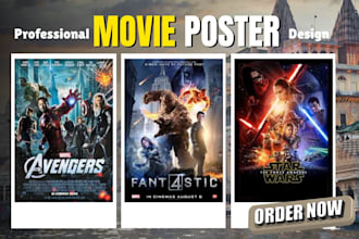design creative movie and film poster design, event poster, movie poster design